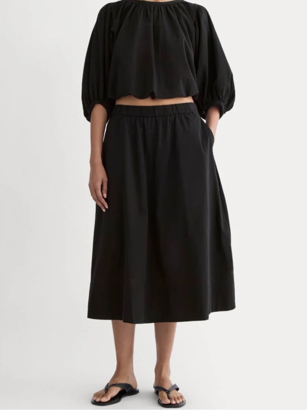EVERLANE THE GAUZE TIERED SKIRT Large NWT